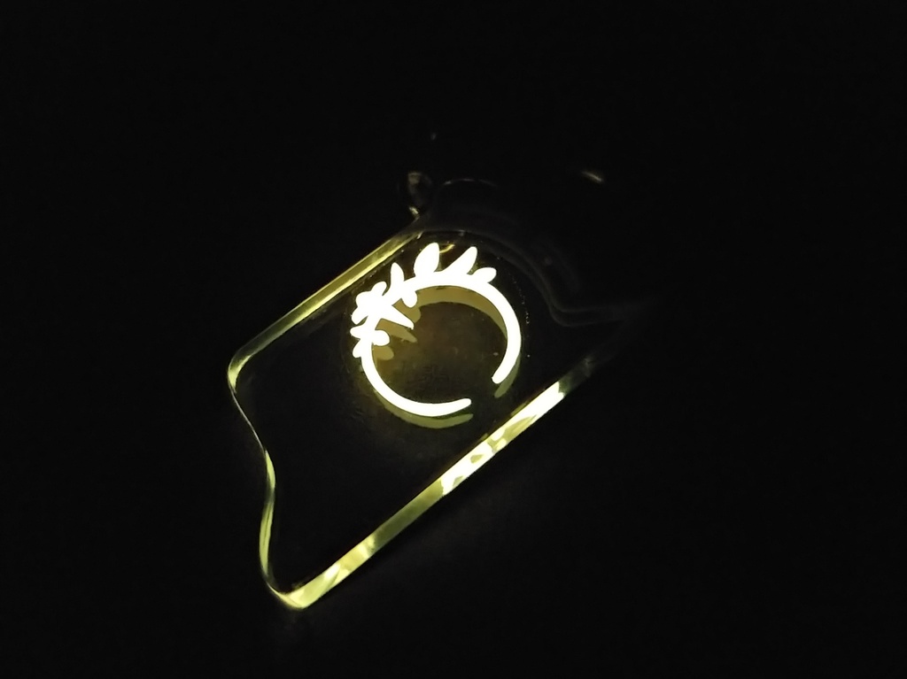 【ブルーアーカイブ】煌めくヘイローキーホルダー ver.アズサ