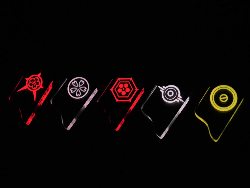 【ブルーアーカイブ】煌めくヘイローキーホルダー ver.ツバキ