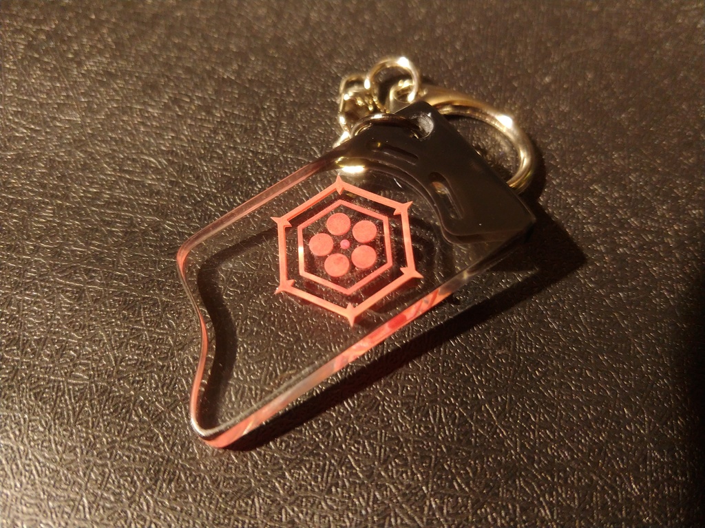 【ブルーアーカイブ】煌めくヘイローキーホルダー ver.ツバキ