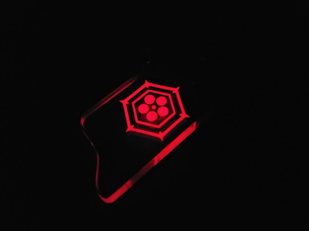 【ブルーアーカイブ】煌めくヘイローキーホルダー ver.ツバキ