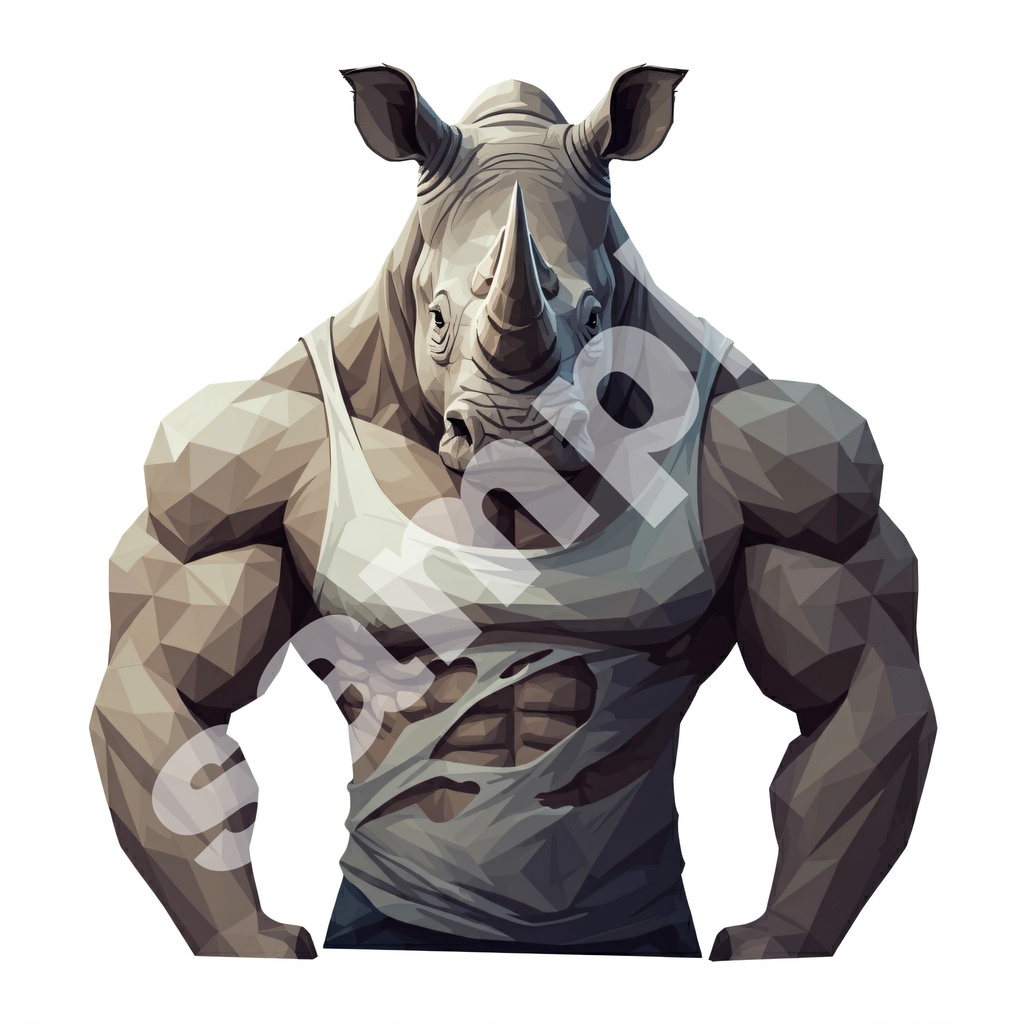 マッチョ動物 イラスト(564437)