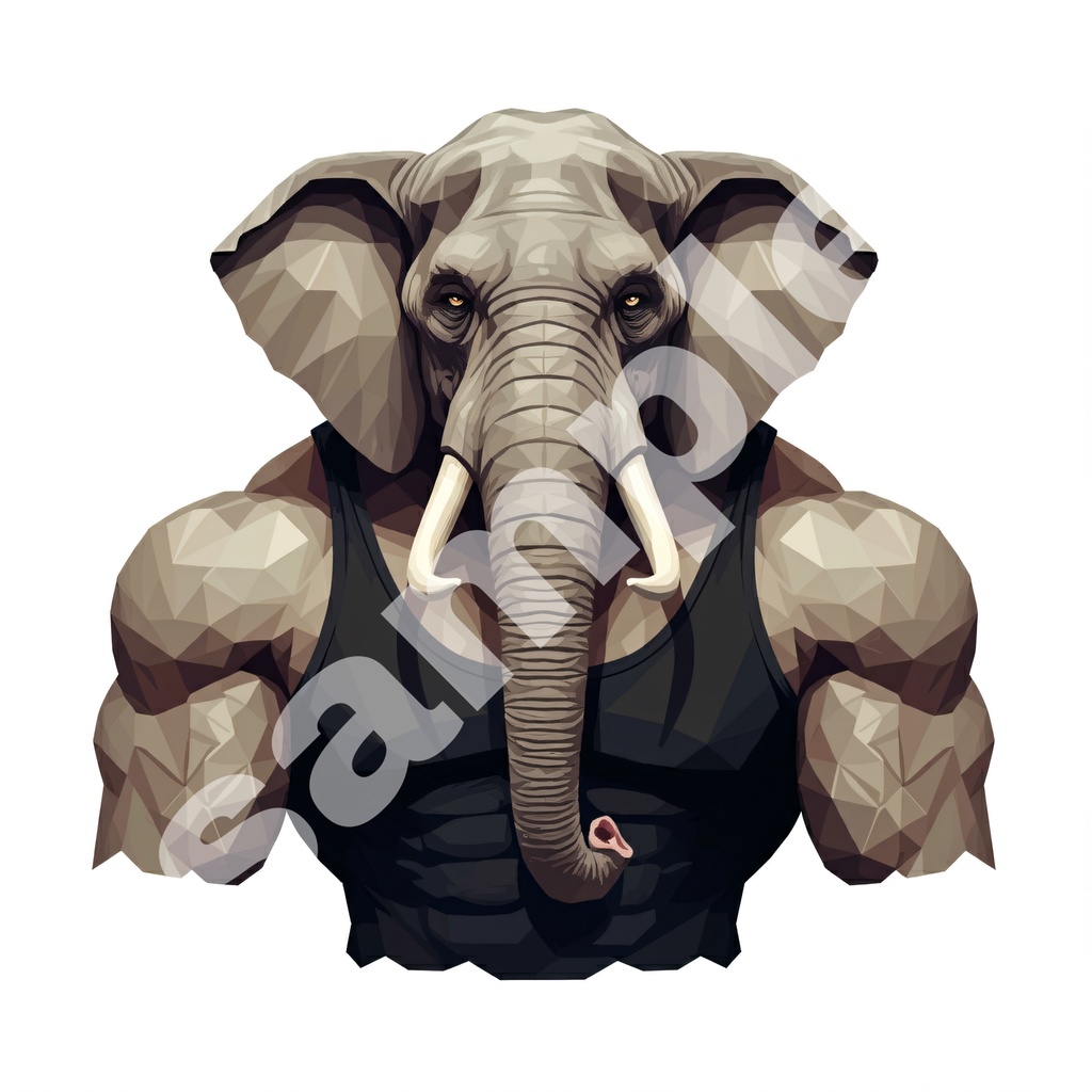 マッチョ動物 イラスト(564437)