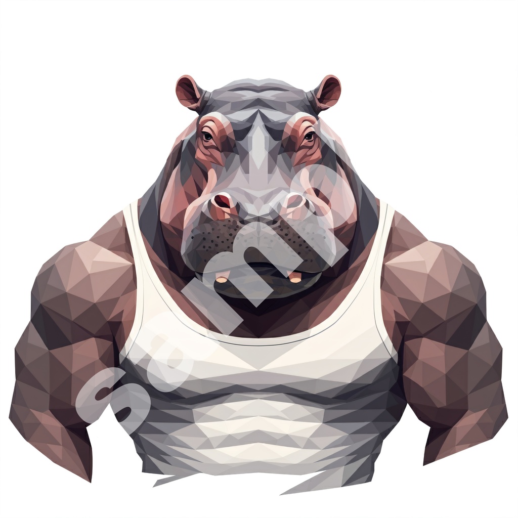 マッチョ動物 イラスト(564437)