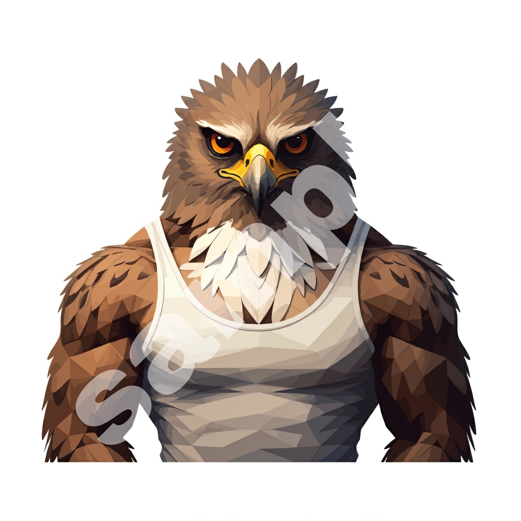 マッチョ動物 イラスト(564437)