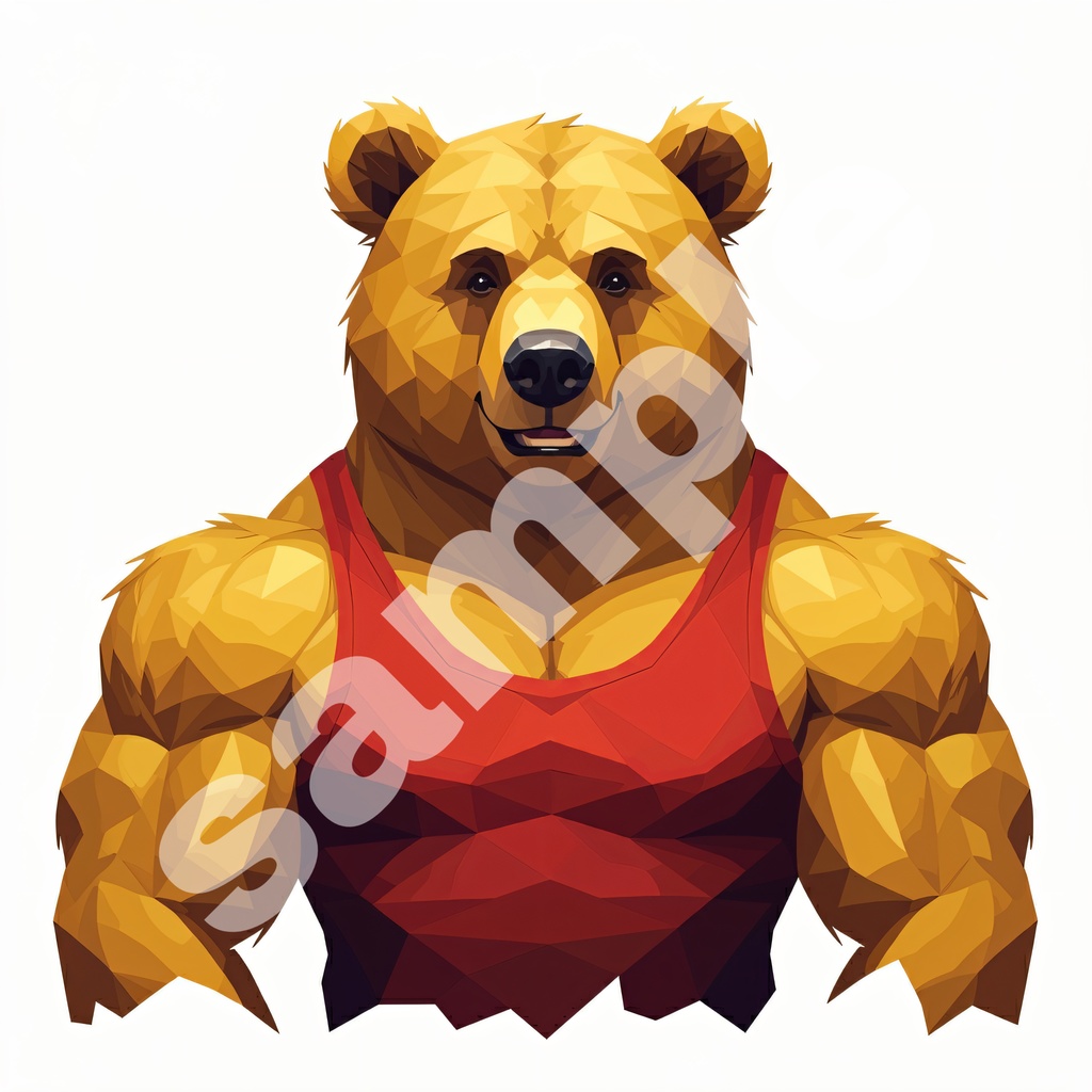 マッチョ動物 イラスト(564437)