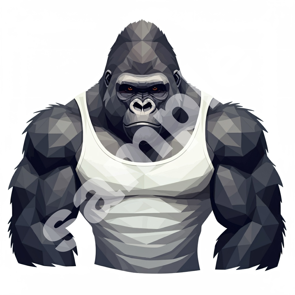 マッチョ動物 イラスト(564437)