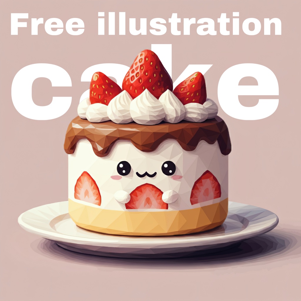 ケーキ　イラスト(076754)