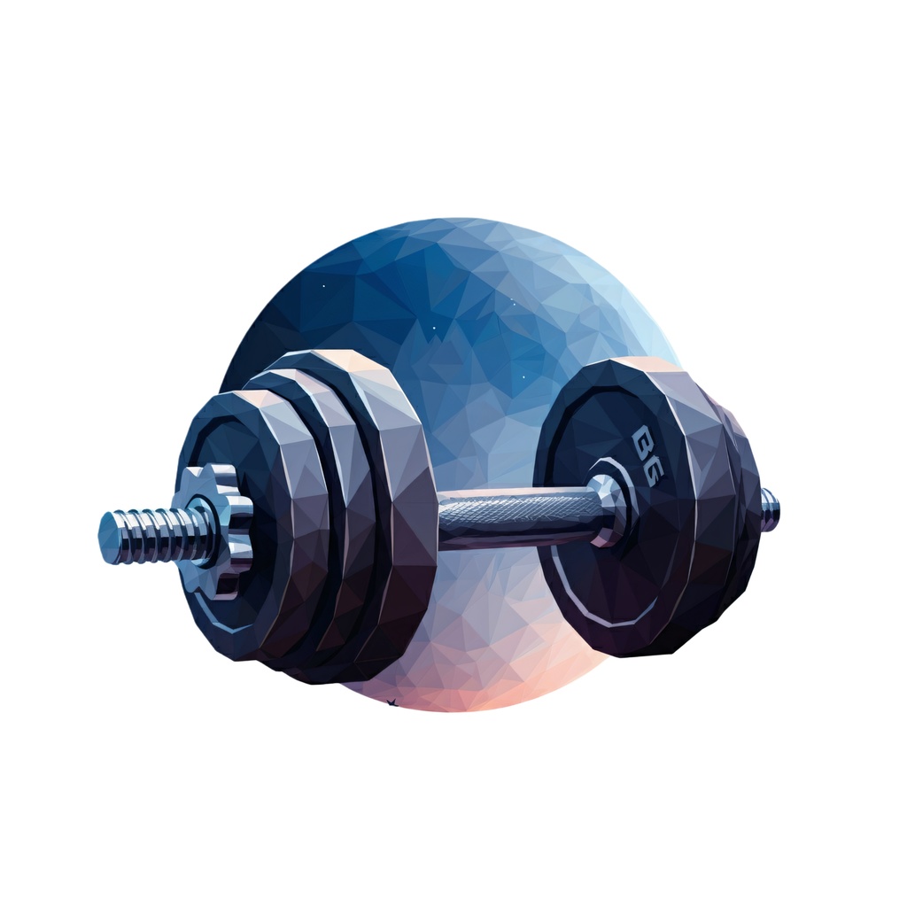 ダンベル イラスト(072407)