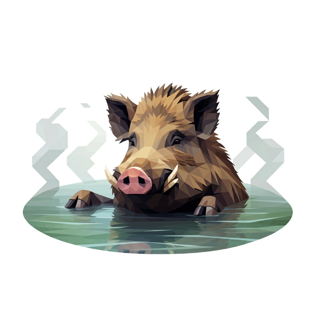 温泉動物 イラスト(975767)