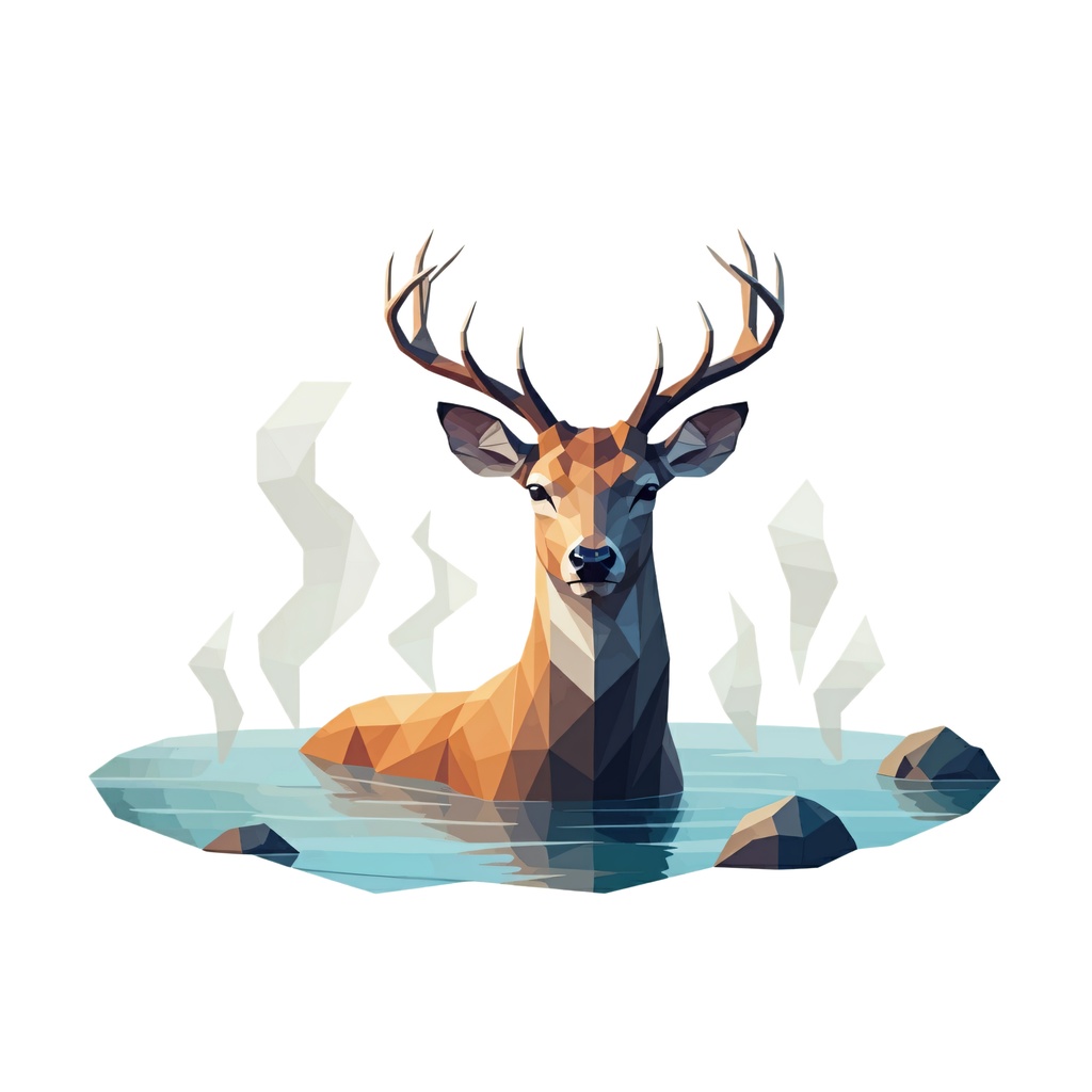 温泉動物2 イラスト(971167)