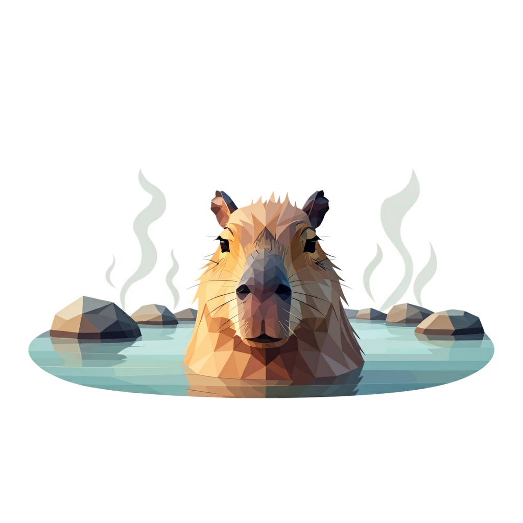 温泉動物2 イラスト(971167)