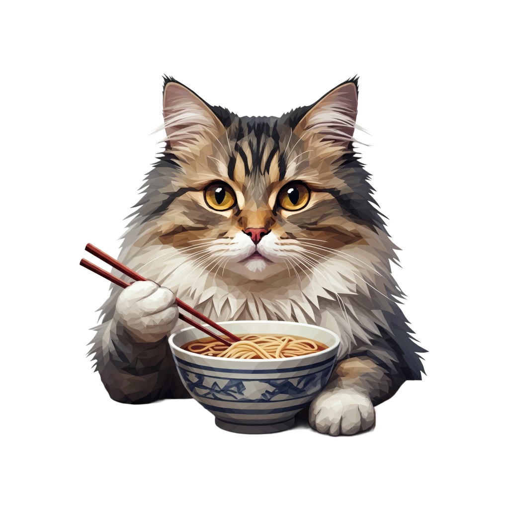 猫と食 イラスト(348484)