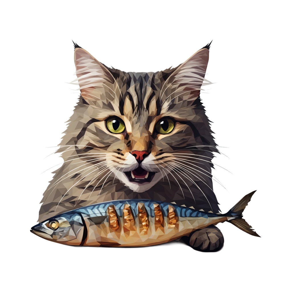 猫と食3 イラスト(427546)