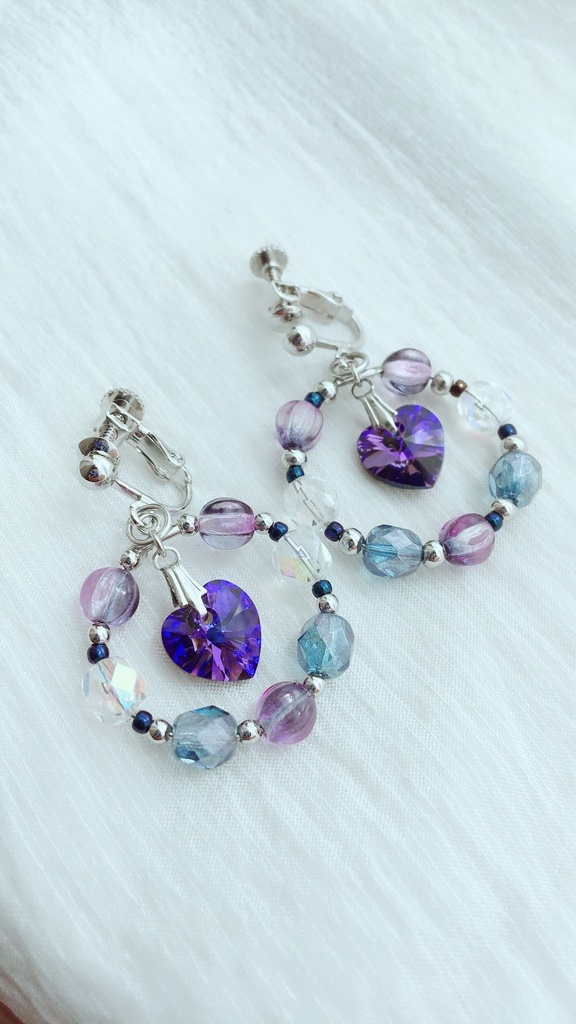 離そばカラーイヤリング