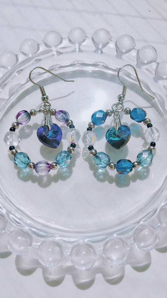 離そばカラーイヤリング