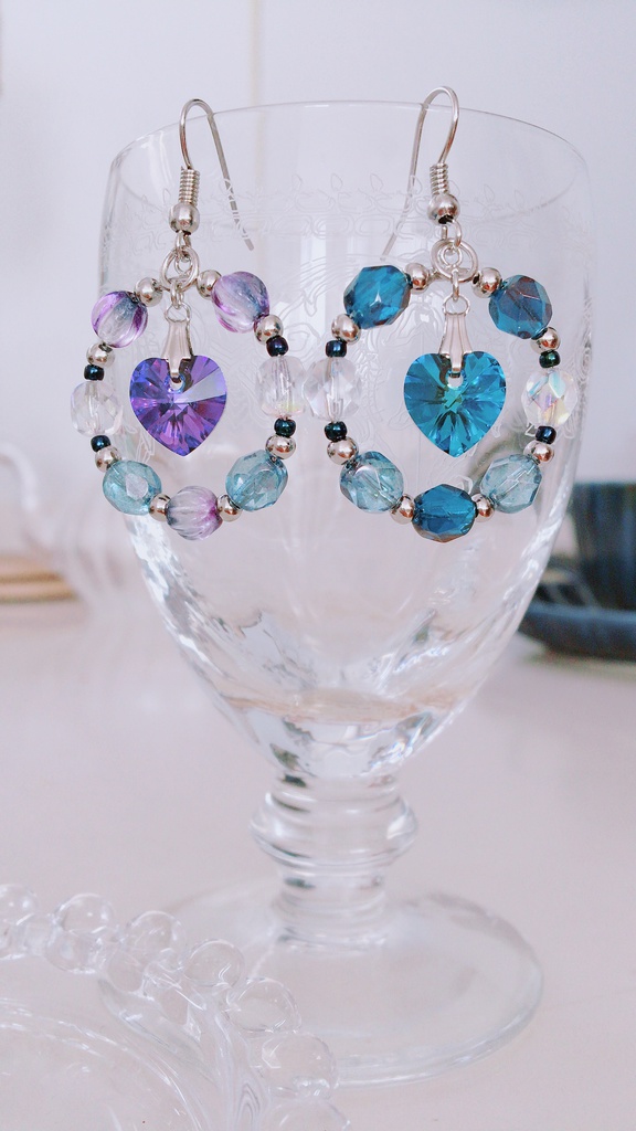 離そばカラーイヤリング