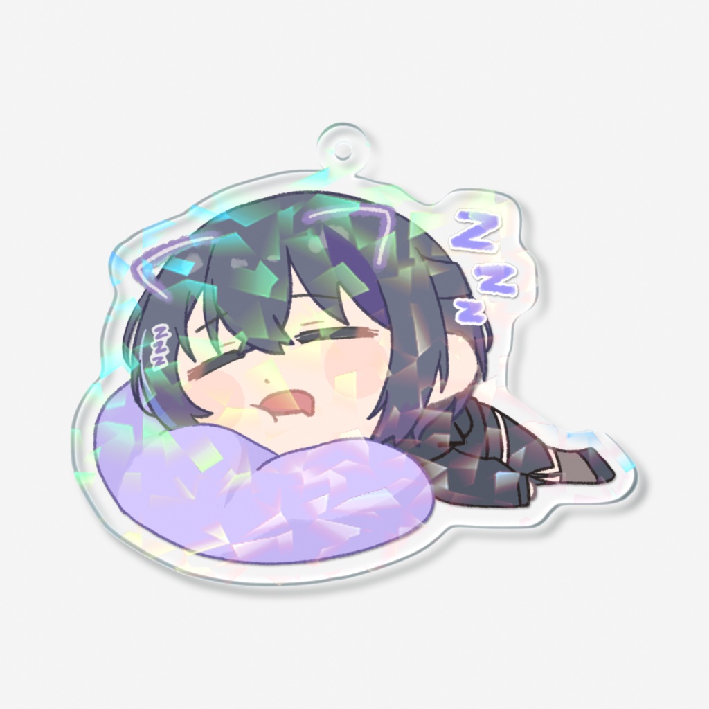 眠子はんな SDホログラムアクリルキーホルダー(爆睡)