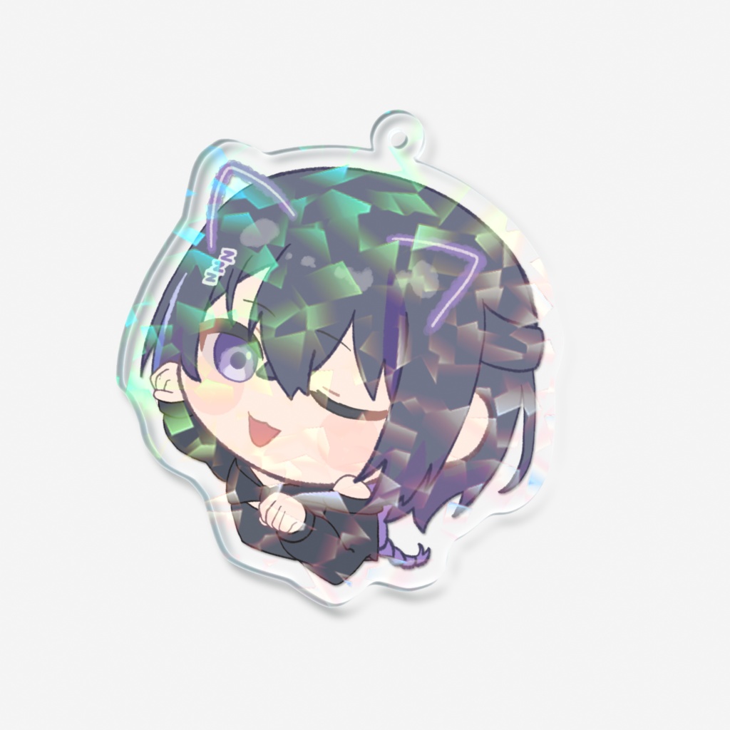 眠子はんな SDホログラムアクリルキーホルダー(にゃん)