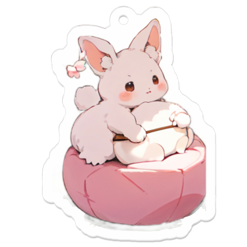 もちうさぎ アクリルキーホルダーA