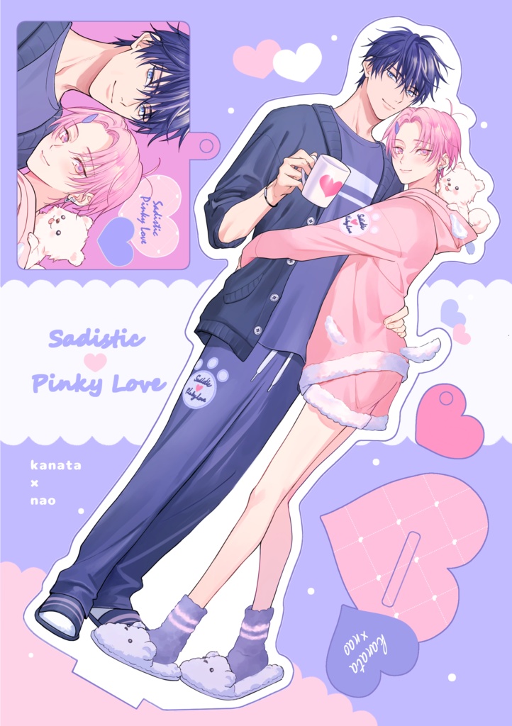 かななおアクスタプレート♡おまけ缶バッジ付き