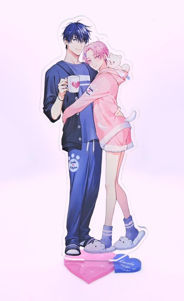 かななおアクスタプレート♡おまけ缶バッジ付き