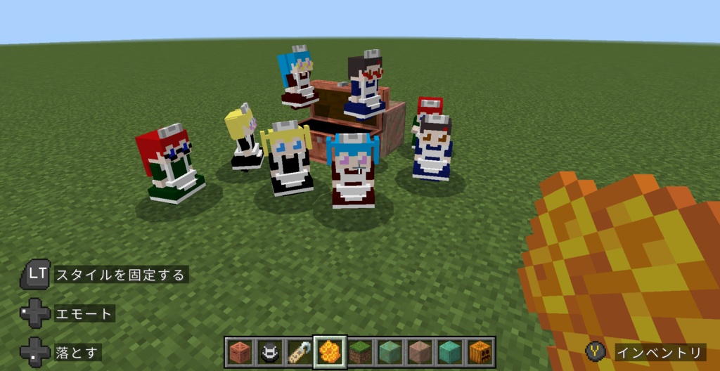 【Minecraft Bedrock Edition】銅ゴーレムメイド化リソースパック