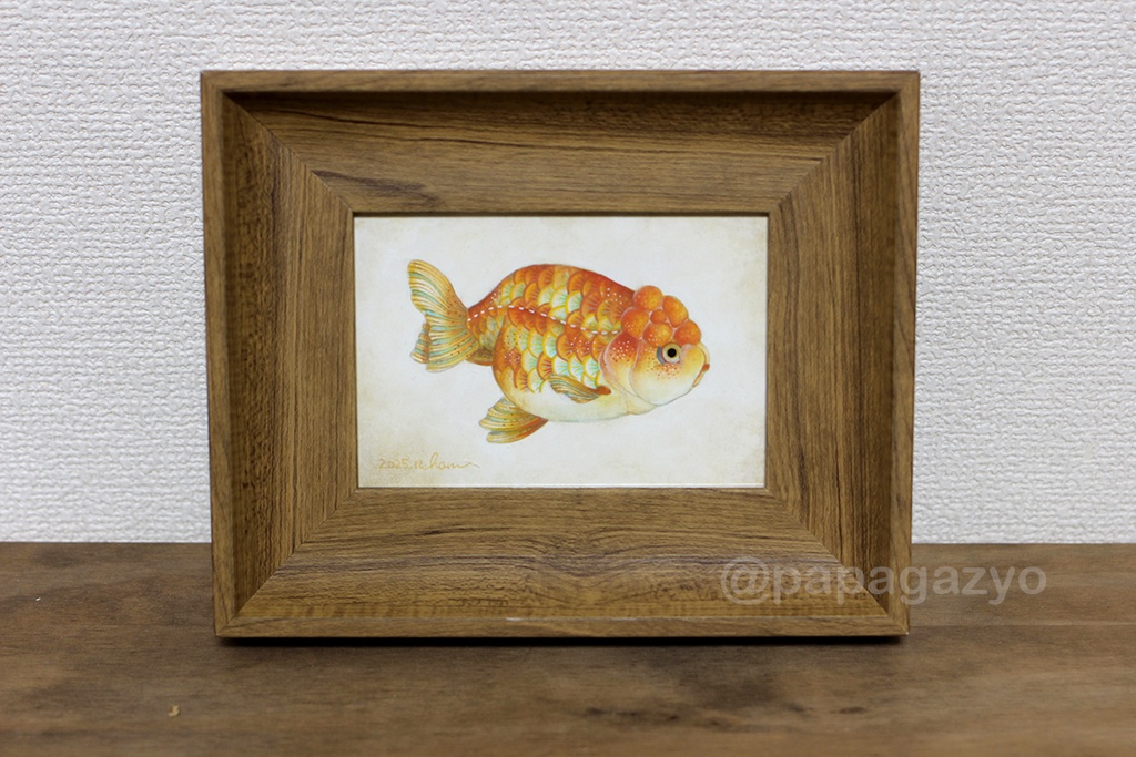 ミニ原画「らんちゅう」