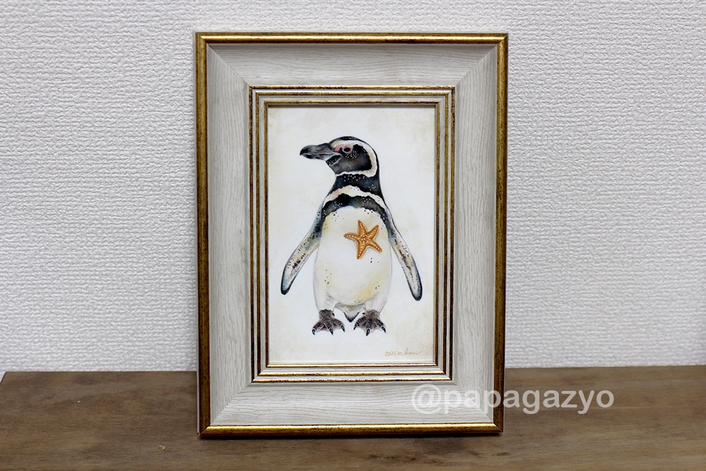 ミニ原画「マゼランペンギン」