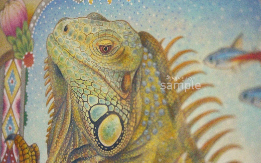 原画「Emerald Oasis」