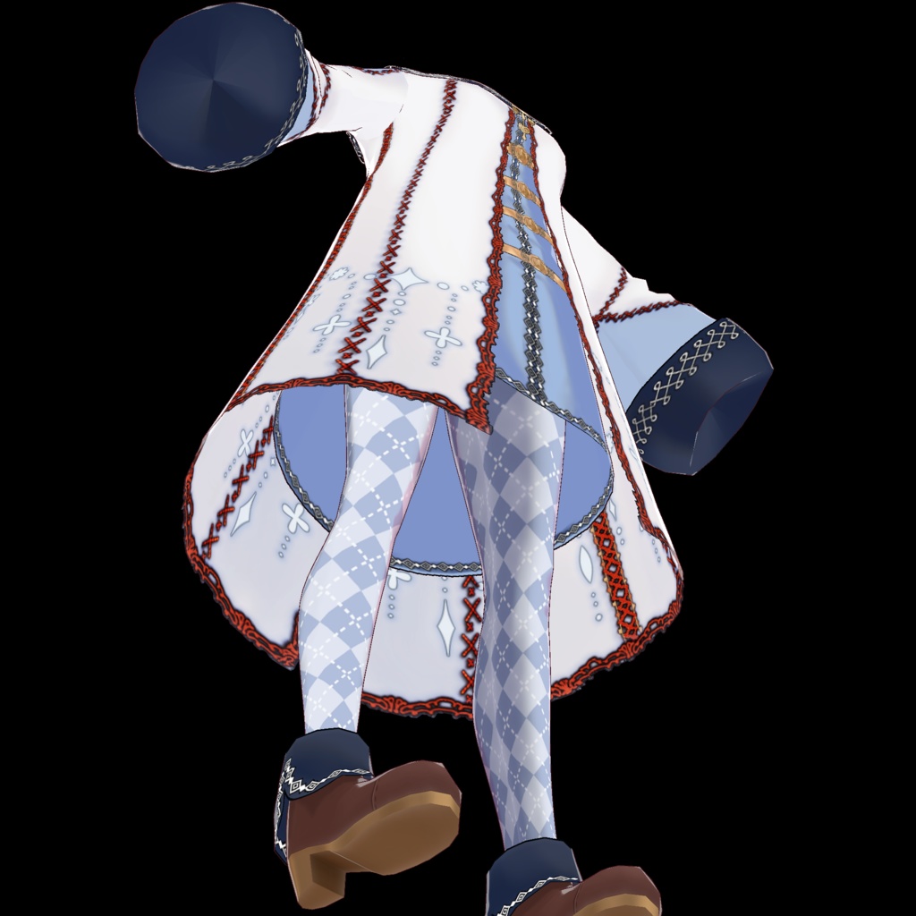 魔法使いみたいな錬金術師みたいな民族衣装っぽい服【XWear VRoid 衣装】Clothing that looks like a wizard, like an alchemist, like a folklorist