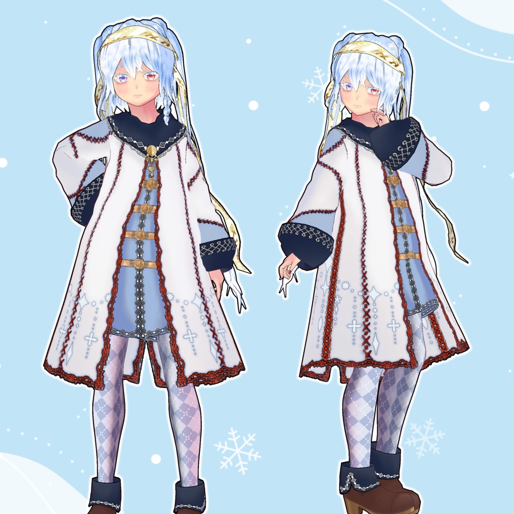 魔法使いみたいな錬金術師みたいな民族衣装っぽい服【XWear VRoid 衣装】Clothing that looks like a wizard, like an alchemist, like a folklorist