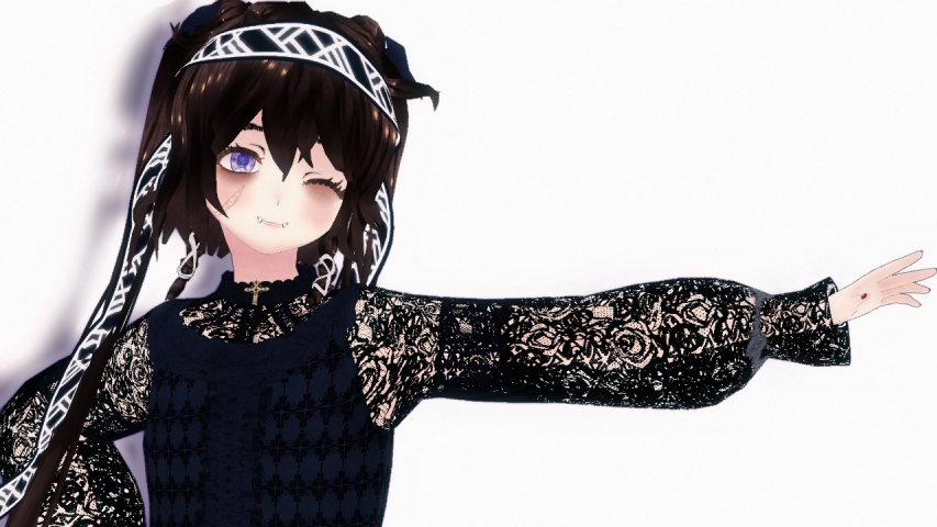 【VRM + .VRoid】悪魔っ子 「月海 ツインテール」