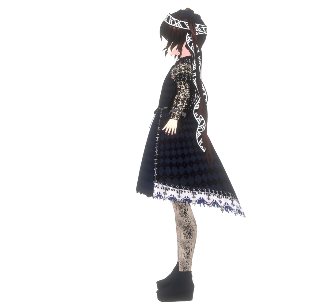 【VRM + .VRoid】悪魔っ子 「月海 ツインテール」