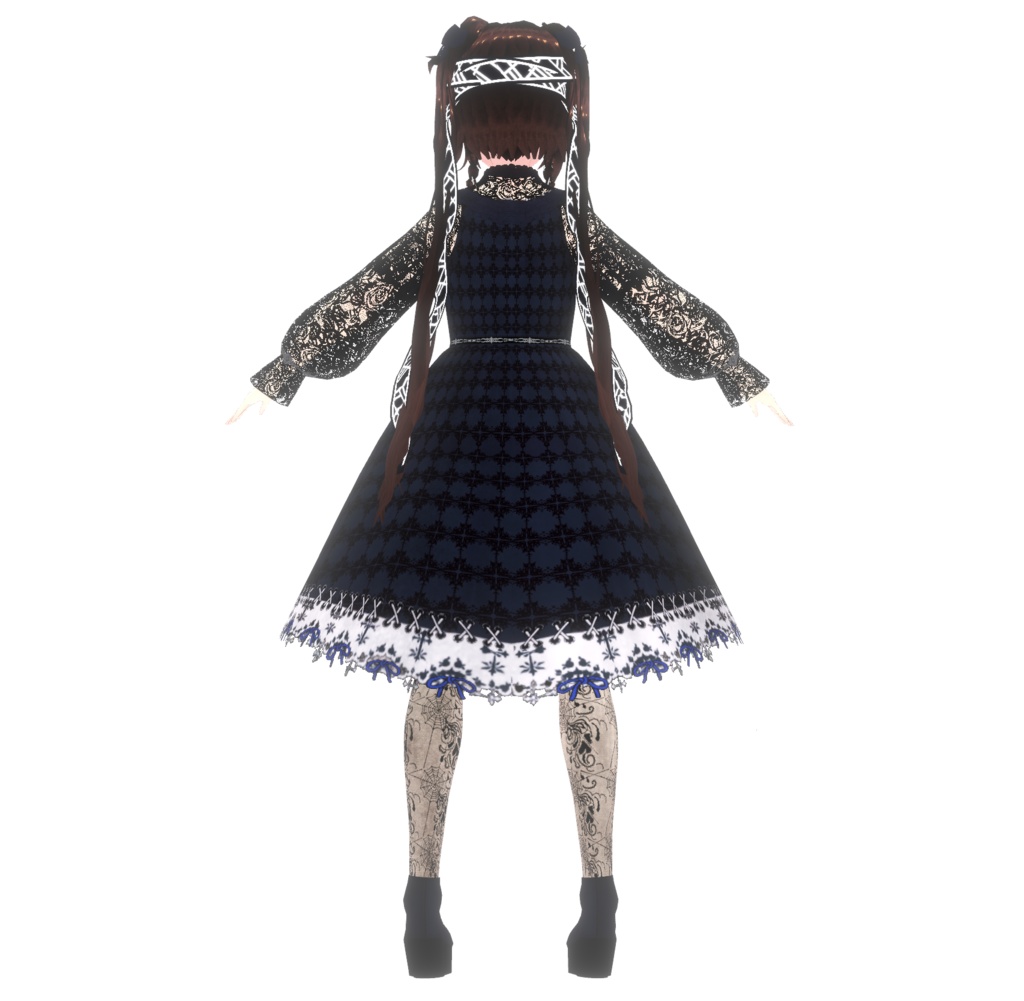 【VRM + .VRoid】悪魔っ子 「月海 ツインテール」