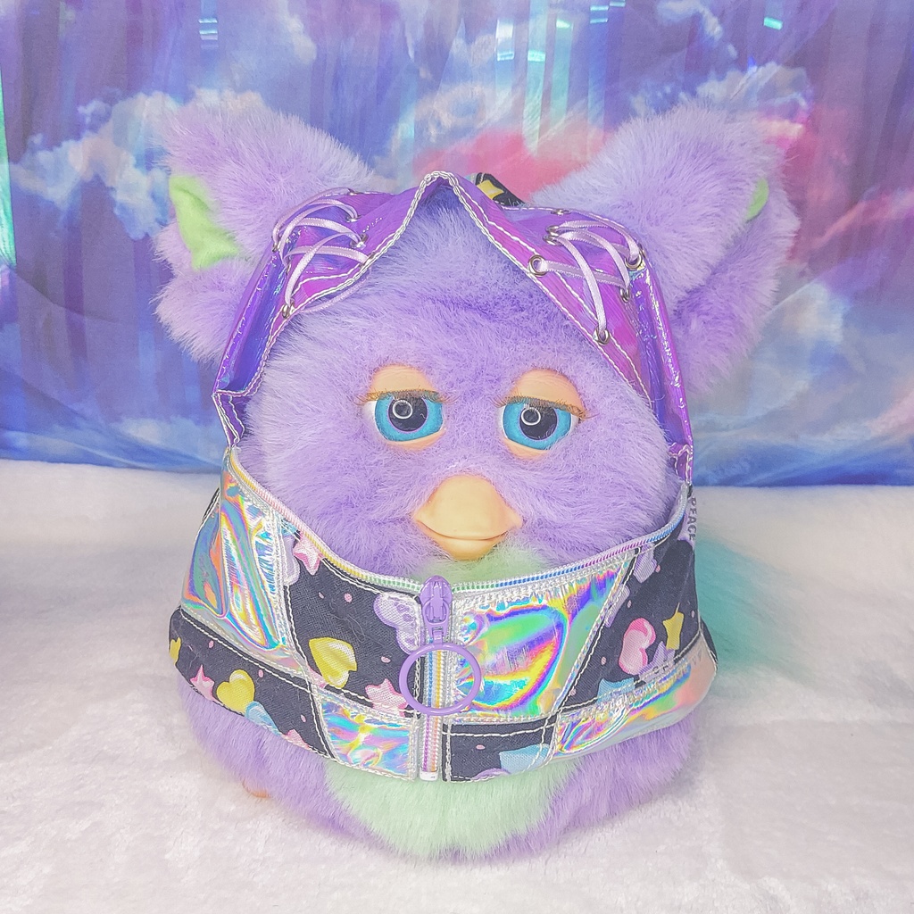 ファービー2 ホログラムの欠片パーカー⌑candy black⌑