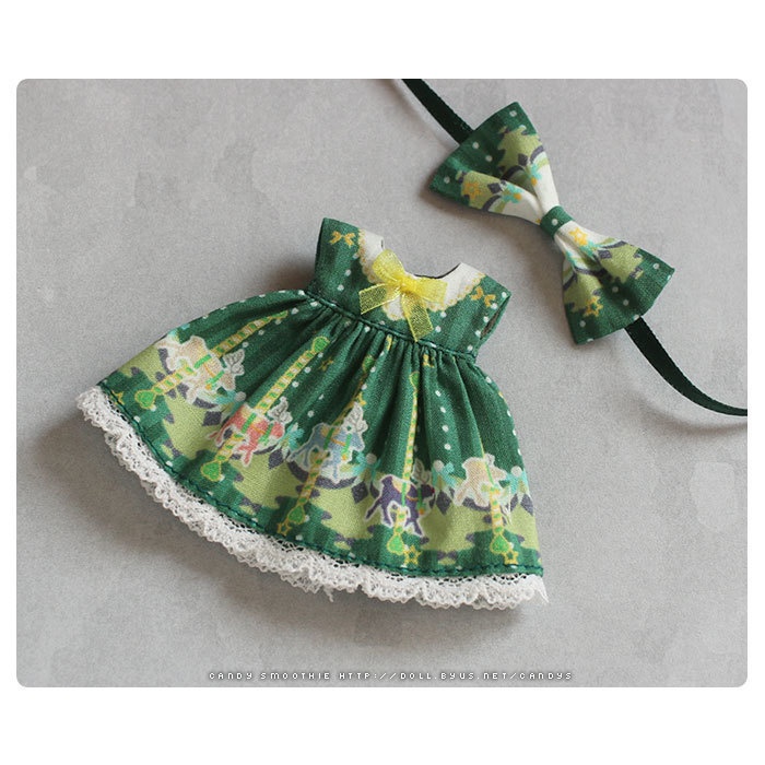 オビツ11ドレス / カルーセル ホリデー・グリーン