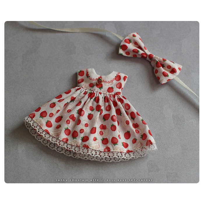 オビツ11ドレス /ストロベリーフェア・ホワイト