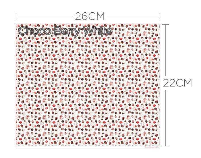 Candy Smoothie ドール用生地 Strawberries