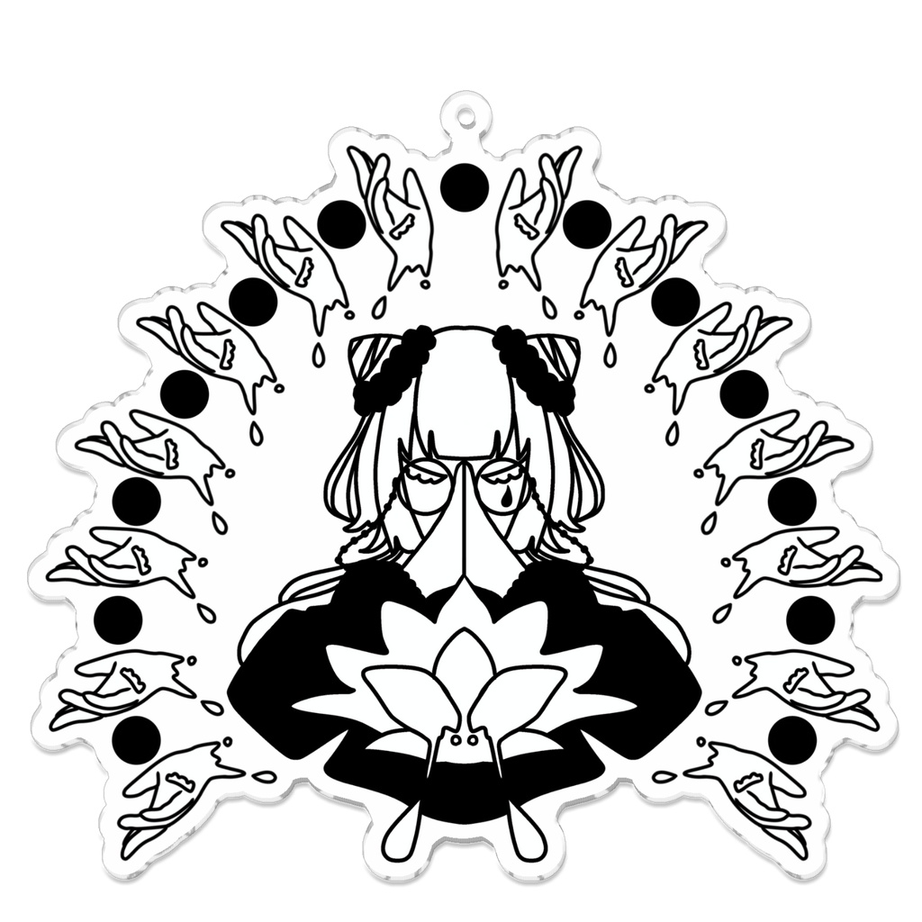 拝生命 ロゴマーク アクリルキーホルダー