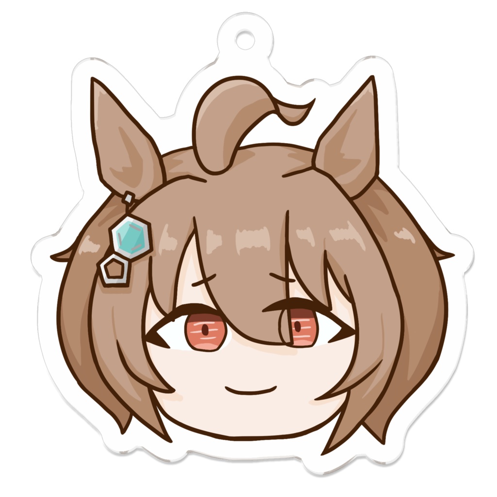アクリルキーホルダー(もちぷにタキオン)