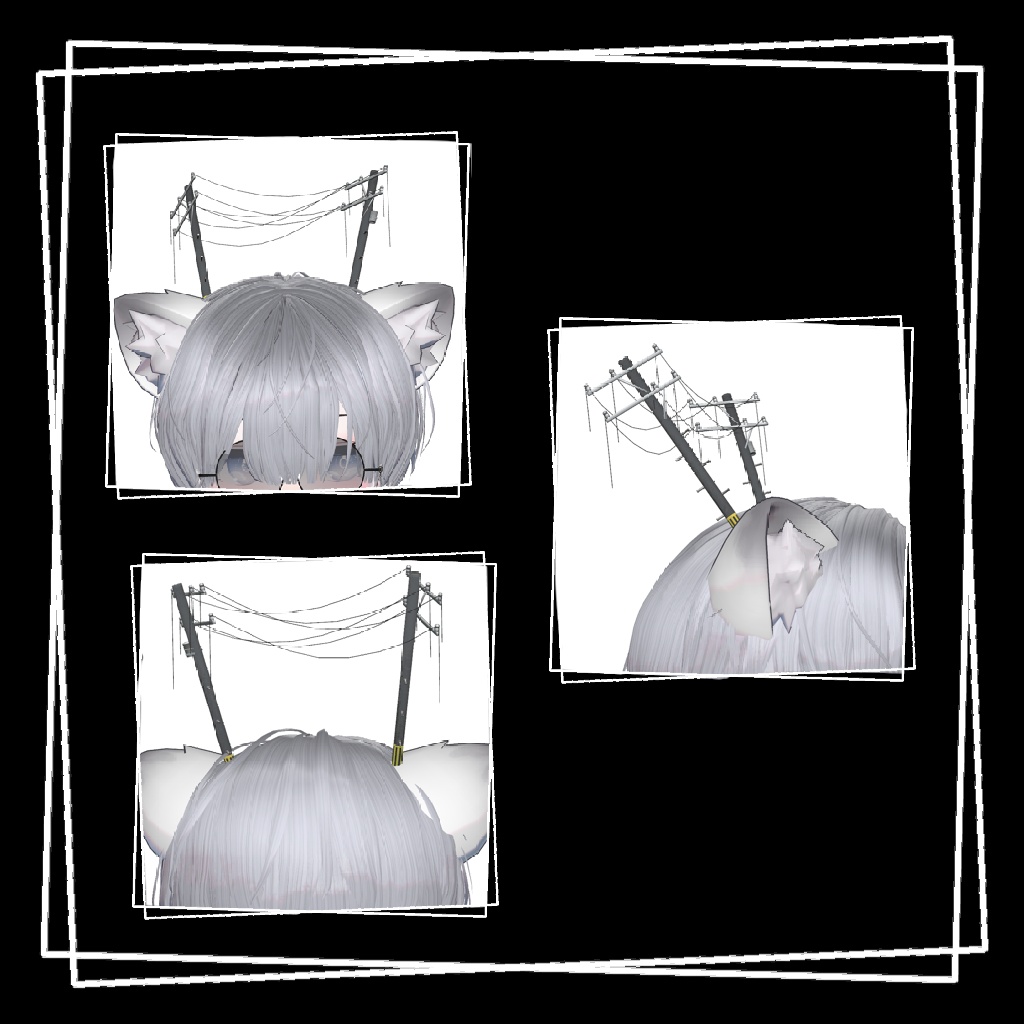 【発売記念セール!】街路鹿角【VRC向け3Dモデル】