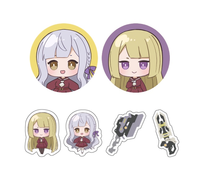 たかなほフレークシール＋缶バッジセット