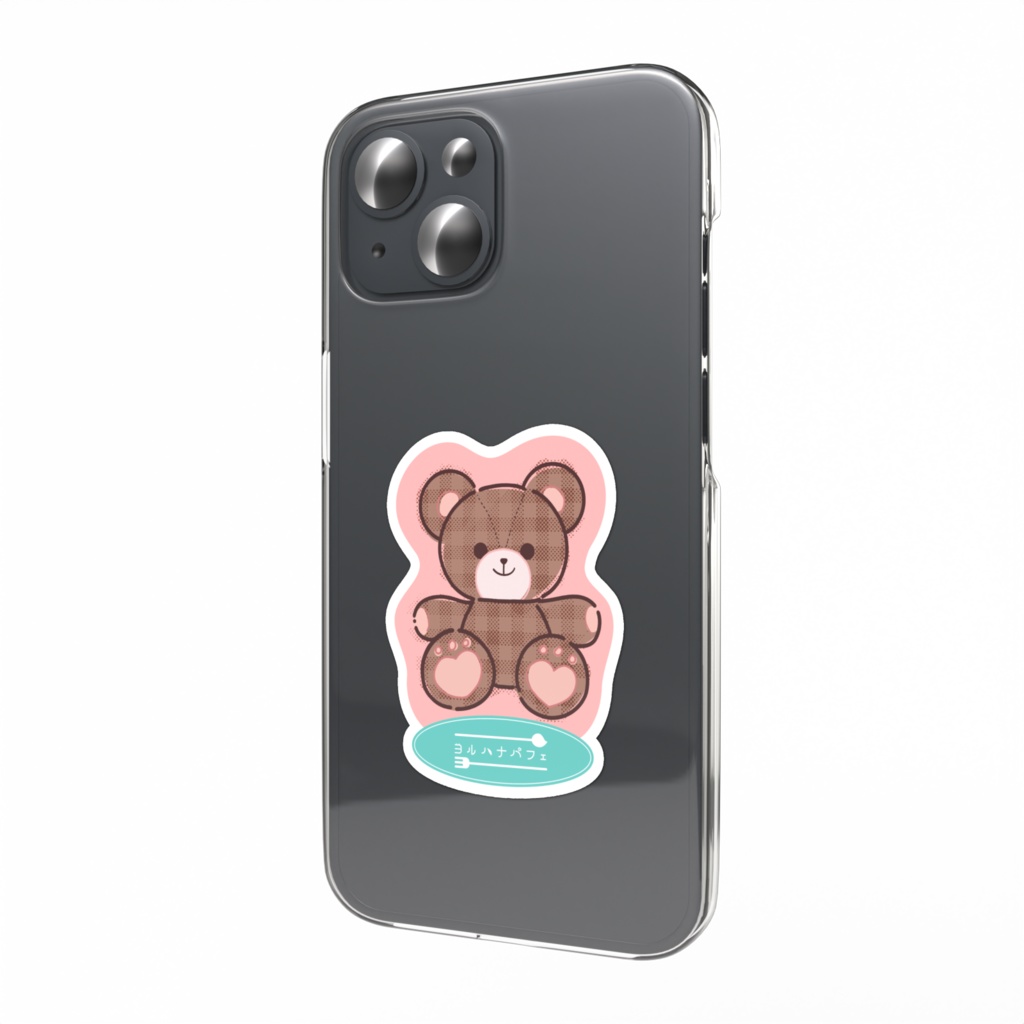 チェックアニマルスマホステッカー