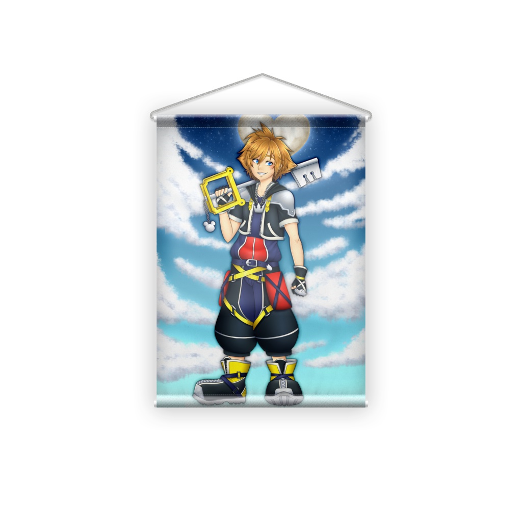 Sora Kingdom Hearts Wall Scroll