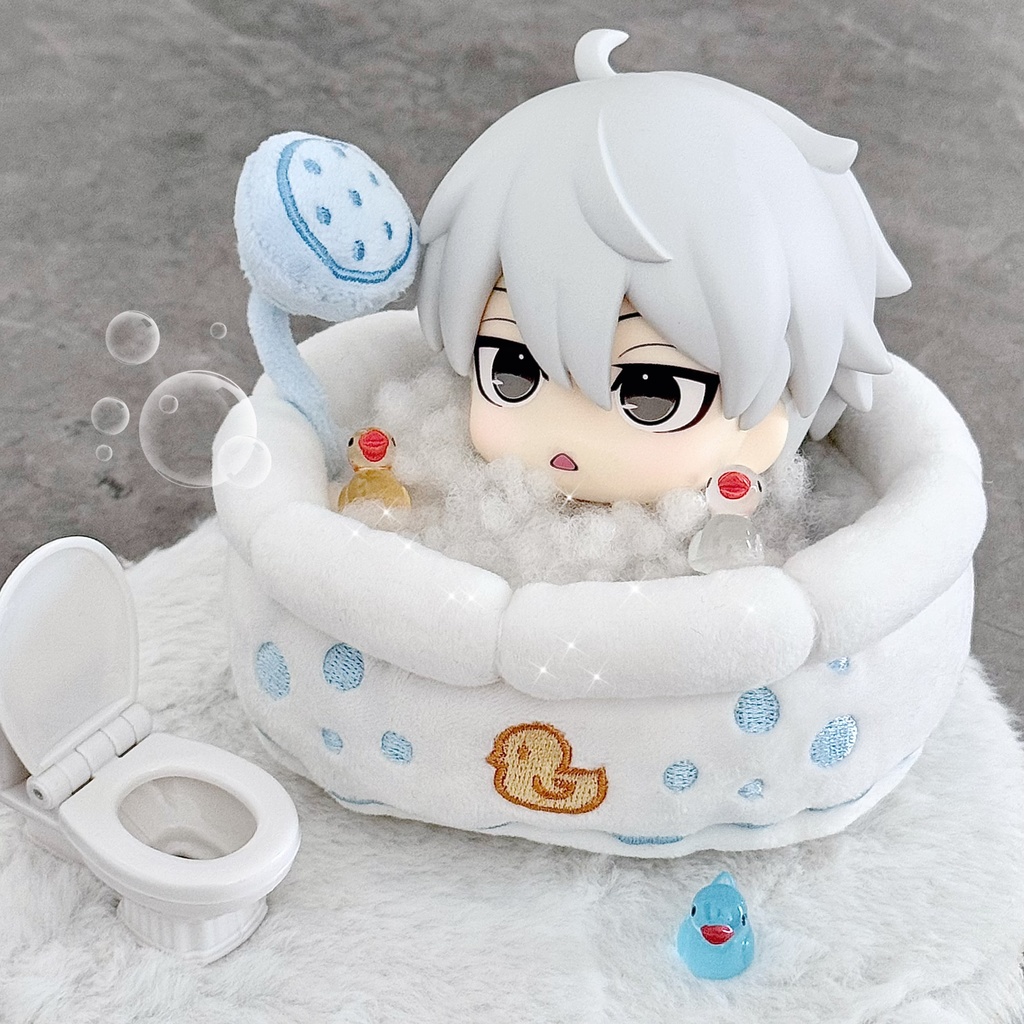 「通販」꒰クリームバブル꒱「10cmぬいぐるみ用バスタブ」