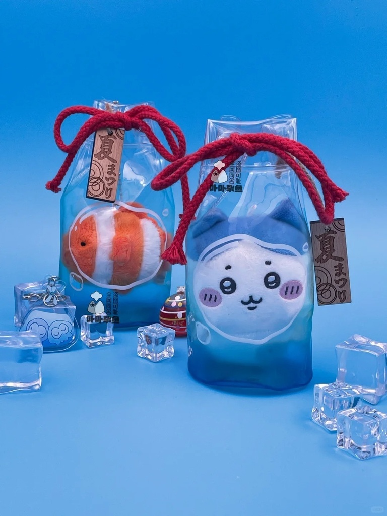 「通販」꒰金魚袋꒱「ぬいぐるみ用バッグ / ぬい用ポーチ」