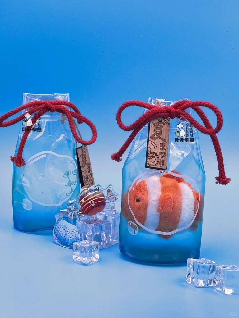 「通販」꒰金魚袋꒱「ぬいぐるみ用バッグ / ぬい用ポーチ」