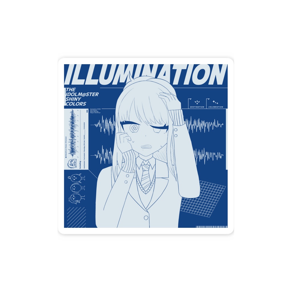 風野灯織 ILLUMINATION スマホステッカー