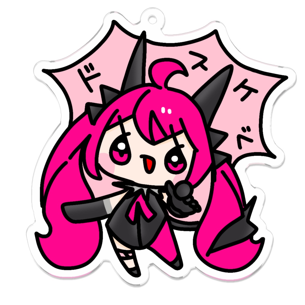 かんたんサキュバスたん アクキー