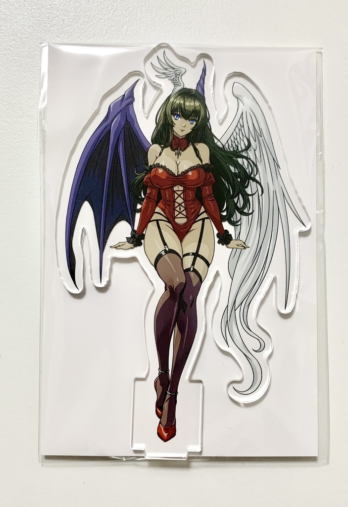 悶絶アクリルスタンドコレクション The Fallen Angel ルシフェルちゃん & 悶絶シールコレクション The Fallen Angel ルシフェルちゃん【リバースプリ】ズームアップ&全身2枚 セット